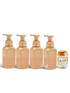 4X Bath & Body Works SWEET ORANGE & AGAVE LUXE Foaming Hand Soap 8.75 fl oz Set